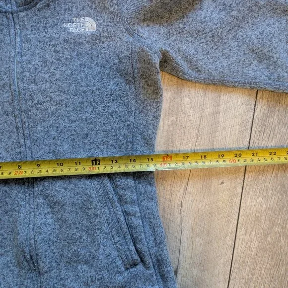 The North Face Crescent Sunset Hooded Full Zip Sweater S Gorpcore Cozy Minimal - Picture 11 of 13